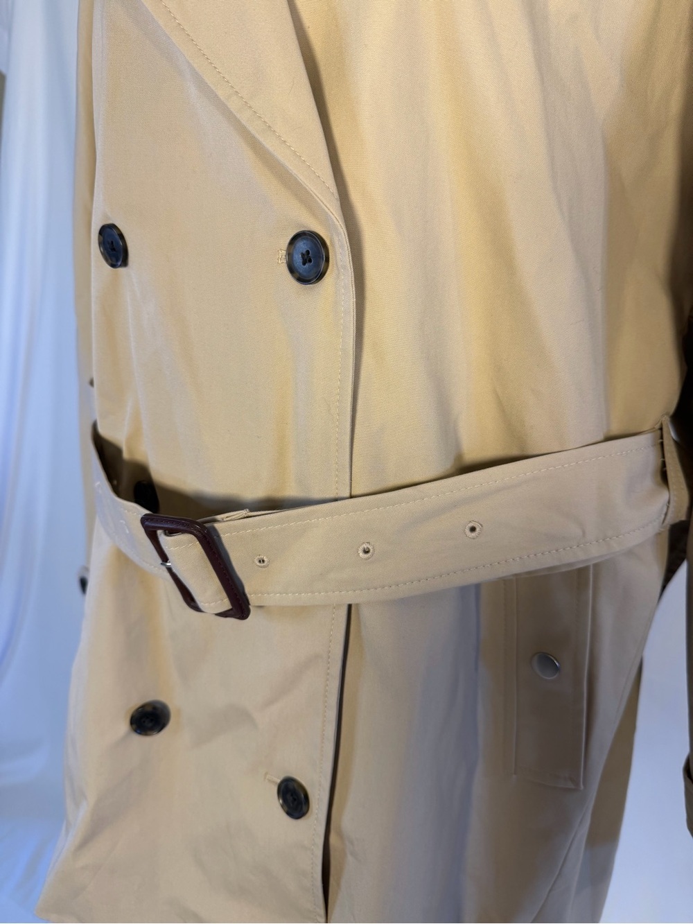 NEW J Crew Short Trench Coat, size XXL. - Picture 4 of 8